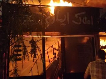 ۵ باب مغازه چاف و چمخاله طعمه حریق شد!