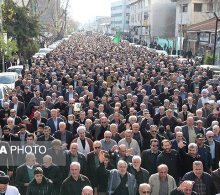 شهدای اقدامات تروریستی در رشت تشییع شدند