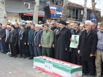پیکر شهید «محمد تیماسبی» در لاهیجان تشییع شد
