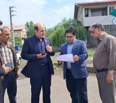 بازدید فرماندار لاهیجان از پروژه هدایت آبهای سطحی نخجیرکلایه