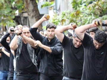 برگزاری مراسم سنتی کرب زنی در لاهیجان