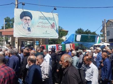 شهید جنگ تحمیلی ۸ ساله در سیاهکل تشییع شد