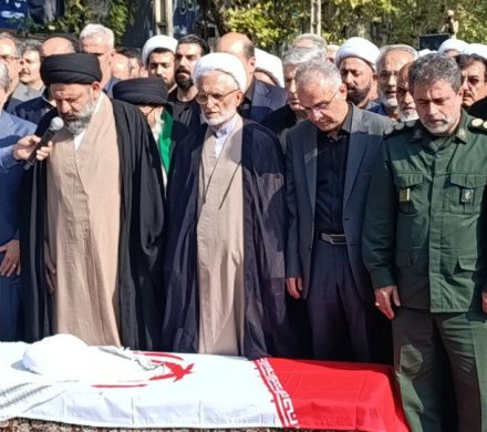 پیکر آیتالله قربانی در لاهیجان تشییع شد